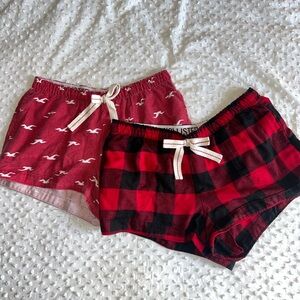 HOLLISTER SET OF 2 pajama shorts size medium